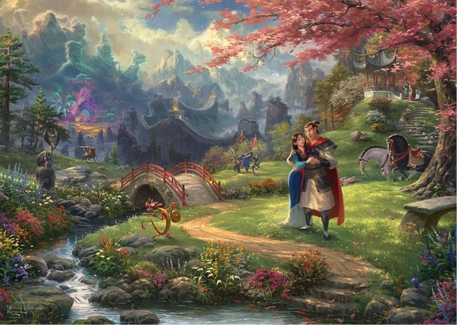 Puzzle Mulan: Blumen der Liebe 1000 Teile