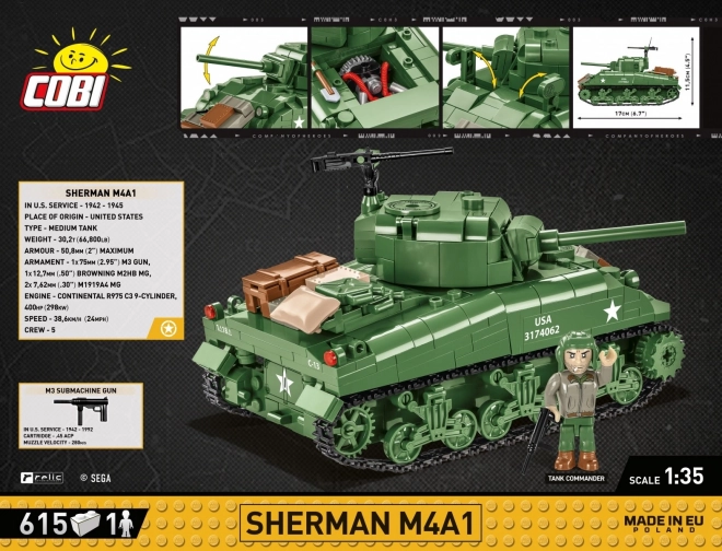 Sherman M4A1 Klappbarer Panzermodell