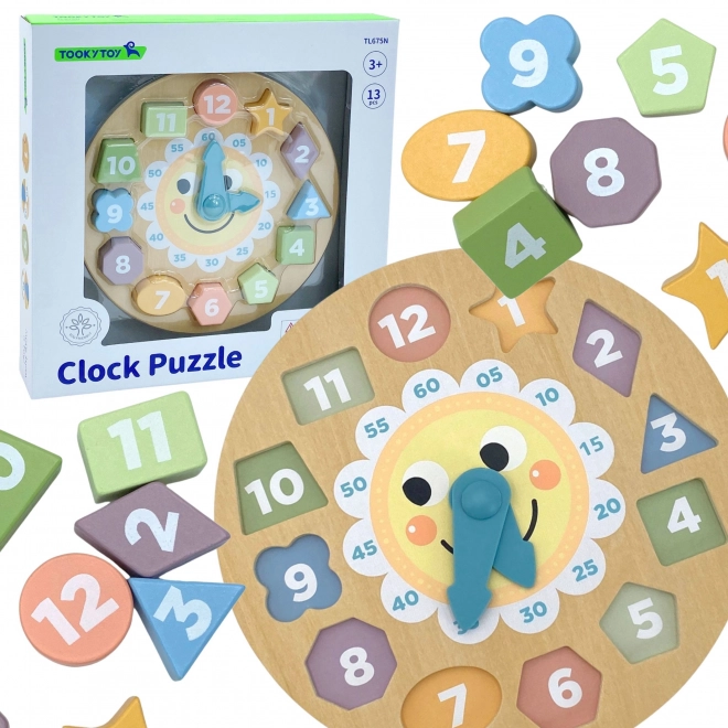 Holzpuzzle Uhr