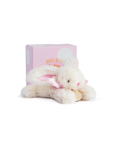 Doudou Geschenkset - Plüsch-Kaninchen Rosa 16 cm