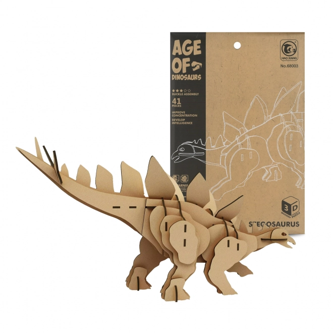 Holz 3D Puzzle Stegosaurus