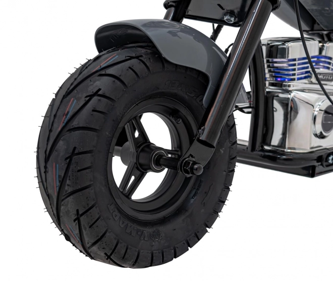 Motorrad Chopper Warrior Grau