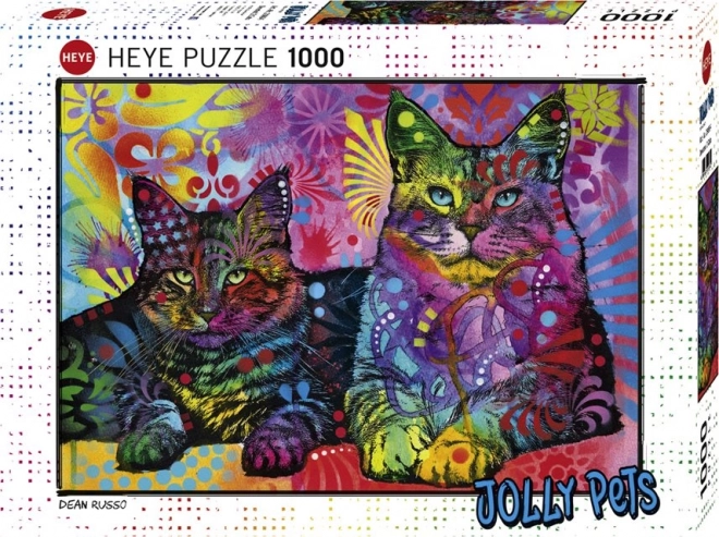 Heye Puzzle Jolly Pets: Widmung an Katzen 1000 Teile