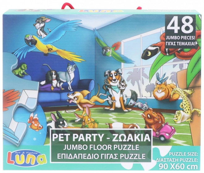 Luna Bodenpuzzle Haustiere 48 Teile