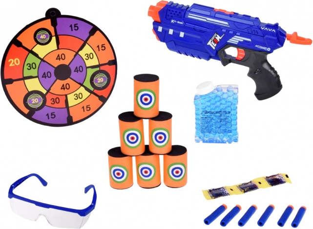 Spielzeugpistole SPACE GUN mit Schaumstoff- und Gelmunition