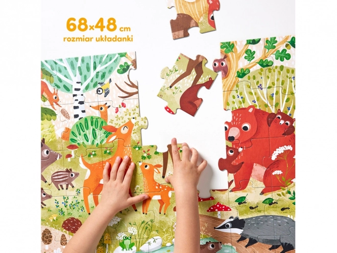 CzuCzu Puzzle Wilder Wald 40 Teile