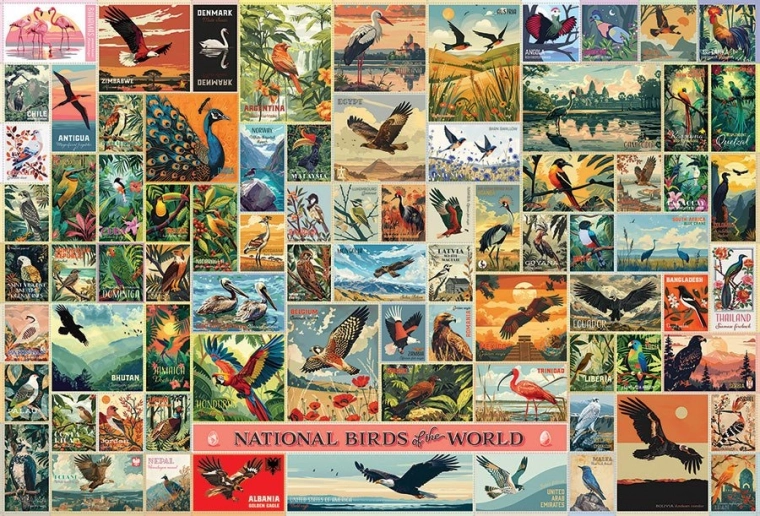 Puzzle Vögel aus aller Welt 2000 Teile von Cobble Hill