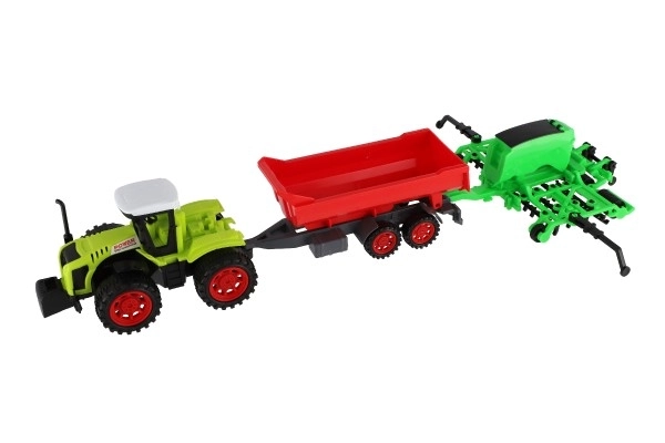 Traktor mit Anhänger und Toren für Kinder