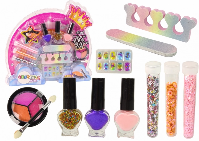 Make-up-Set zur Nagelgestaltung Regenbogen