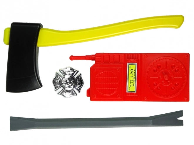 Feuerwehr Spielset mit Wasserlöscher und Maske