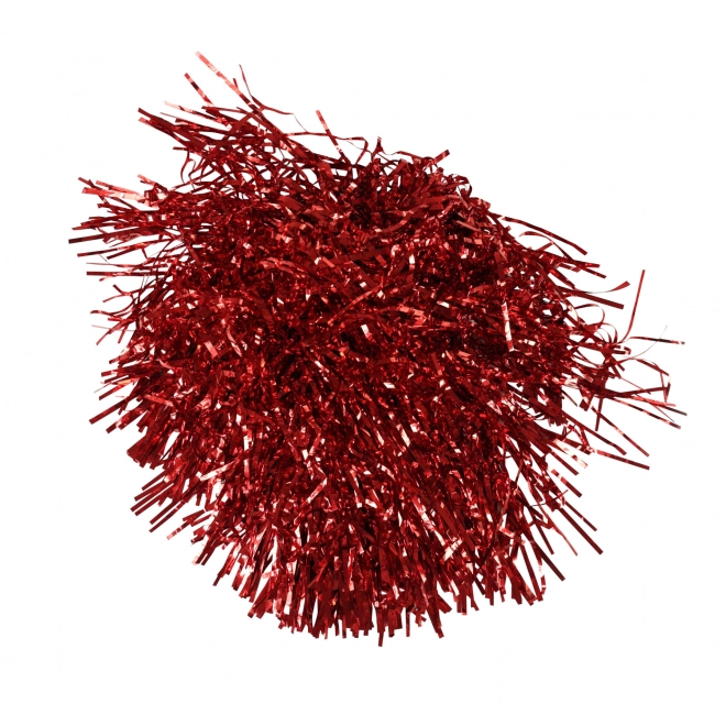 Rotes Pom-Pom Wedel