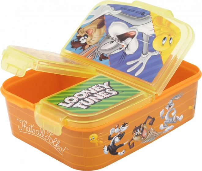 Praktische Snackbox mit Looney Tunes Helden