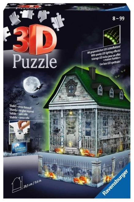 Ravensburger 3D Puzzle Leuchtendes Geisterhaus 216 Teile