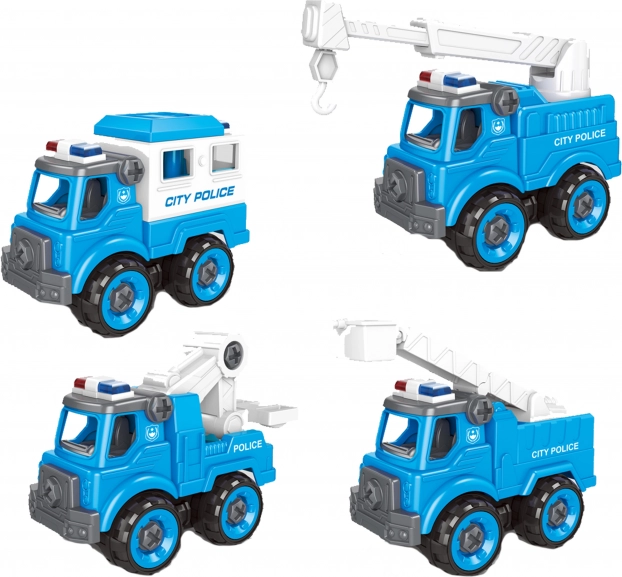 Schraubbares Polizeiauto 11 cm
