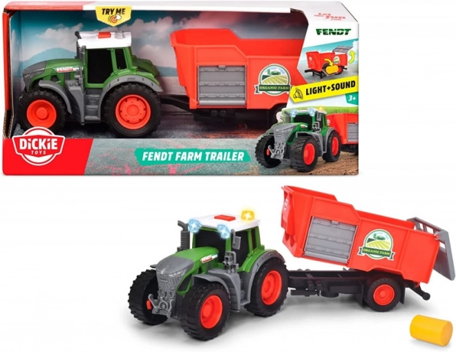 Fendt Traktor mit Anhänger 26 cm