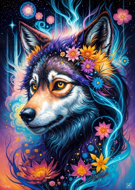 Enjoy Puzzle Magisches Wolfs-Porträt 1000 Teile