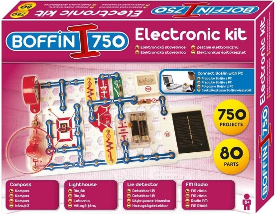 Elektronischer Bausatz BOFFIN I 750 – 750 Projekte und 80 Bauteile
