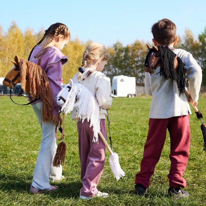 Steckenpferd Hobby Horse aus der HOPPIHORSE Sport Edition in der Farbe weißer Leopard