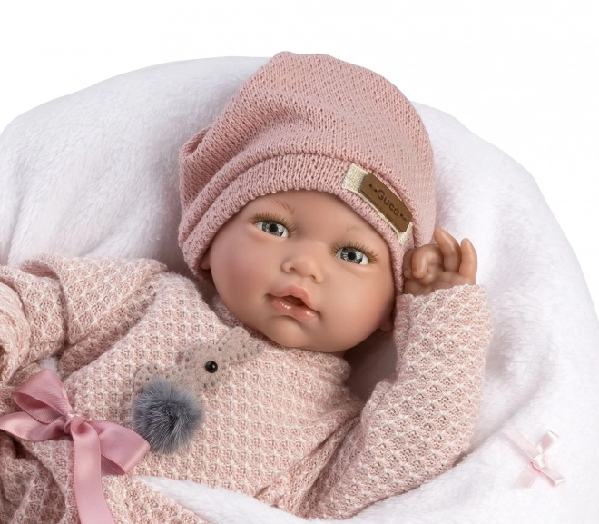 Realistische Babypuppe mit Geräuschen