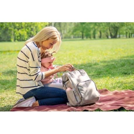 Canpol Babies Wickelrucksack Lady Mum Grau