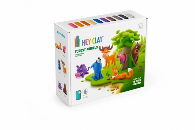 Plastikmasse Hey Clay Waldtiere Set