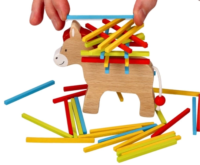 Esel mit Ladung Spielzeug