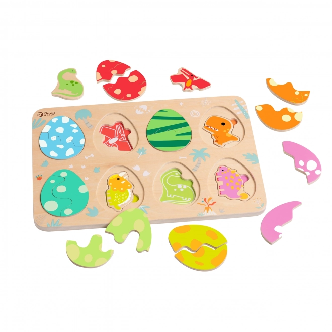 Holzpuzzle Dinosaurier-Eier