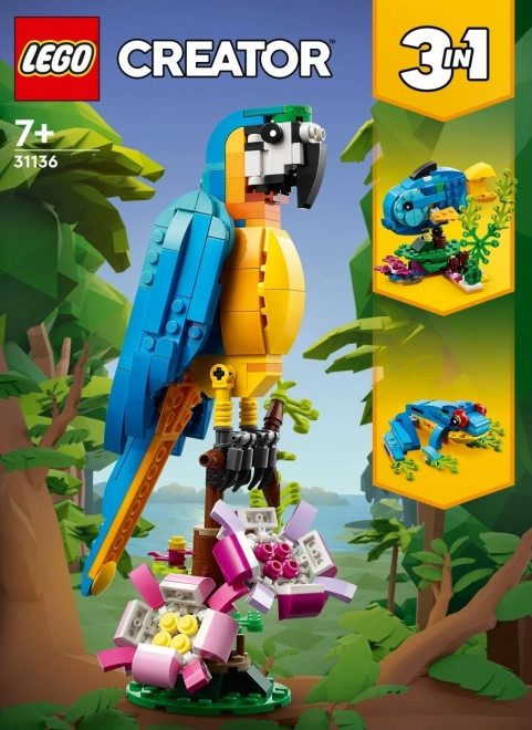 Exotischer Papagei LEGO Creator 3-in-1 Bauset