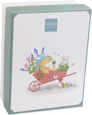 Kuh Aneth mit Rassel 21 cm - Geschenkset Doudou