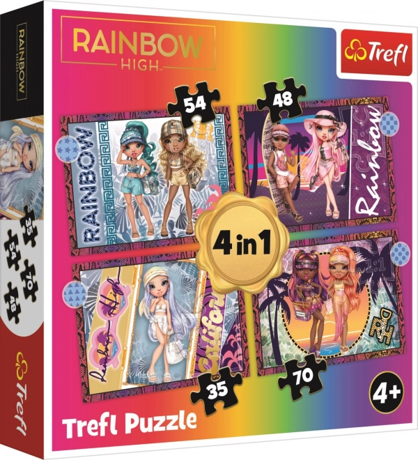 Puzzle-Set mit Modischen Puppen von Rainbow High