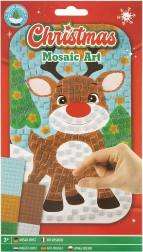 GRAFIX Mosaikbild Weihnachten: Rentier 14x23 cm