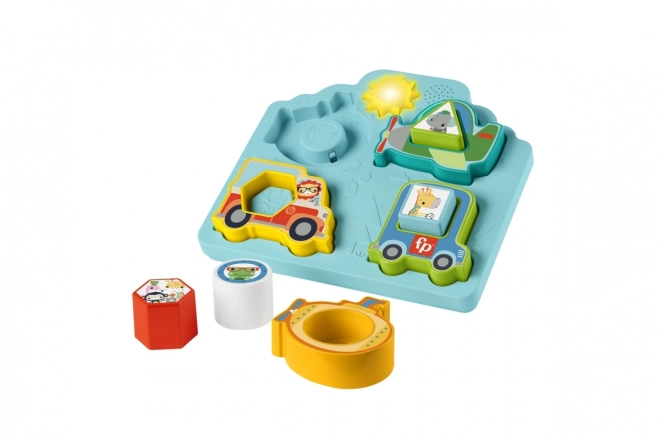 Fisher-Price Puzzlespiel Fahrzeuge und Formen - Lichter und Geräusche