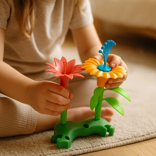 Kreatives Blumen-Baukonstruktionsspiel