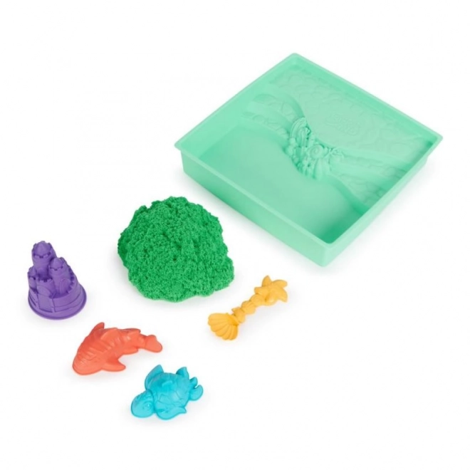 Kinetischer Sand Set mit Spielmatte Grün