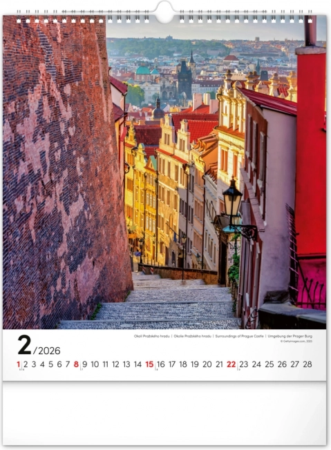 Wandkalender Prag 2026