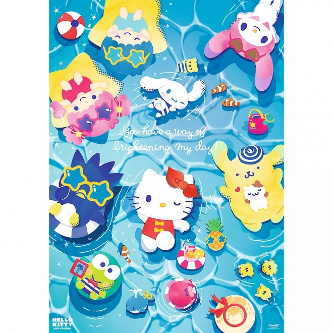 Puzzle 1000 Teile Hello Kitty Sommerentspannung