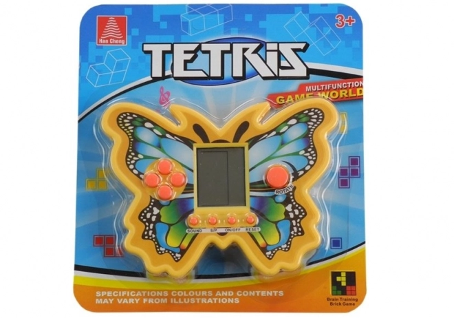 Elektronisches Tetris-Spiel Schmetterling Gelb