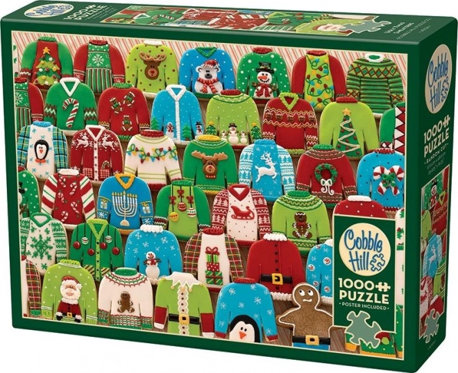 Puzzle Hässliche Weihnachtspullover 1000 Teile