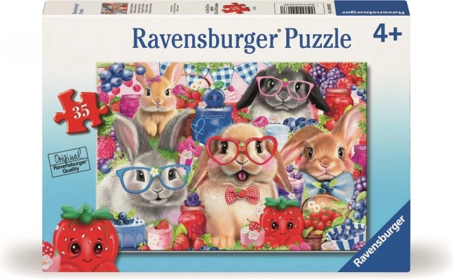 Ravensburger Puzzle Hasen und Waldfrüchte 35 Teile