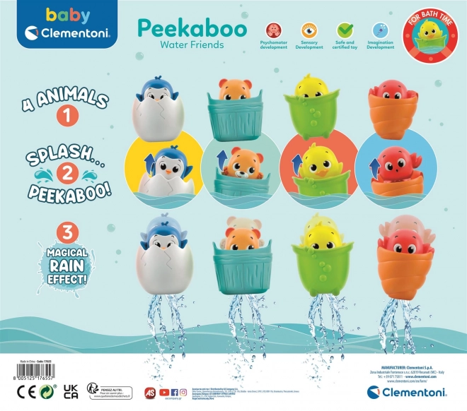 Clementoni Baby Peekaboo Wasserfreunde Krabbe