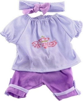 Lila Komplettset mit Haarband