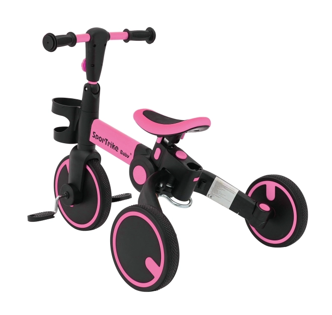 Dreirad Happy Bike 3-in-1 Sportrike Rosa – rosa