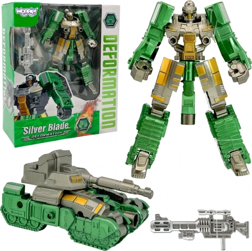 Woopie Transformierender Roboter Silver Blade 2v1 Panzer