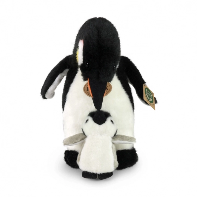 Pinguin mit Jungtier 22 cm aus Plüsch – Umweltfreundlich