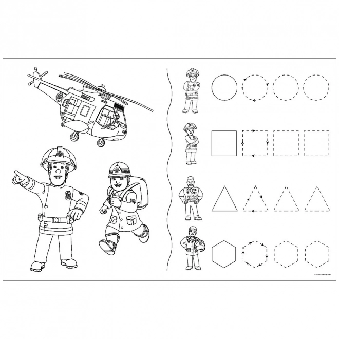 Zweiseitiges Puzzle Feuerwehrmann Sam und sein Team