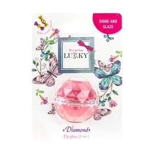 Lukky Lippenbalsam Diamant 2-in-1, süßer Geschmack, Farben: Licht