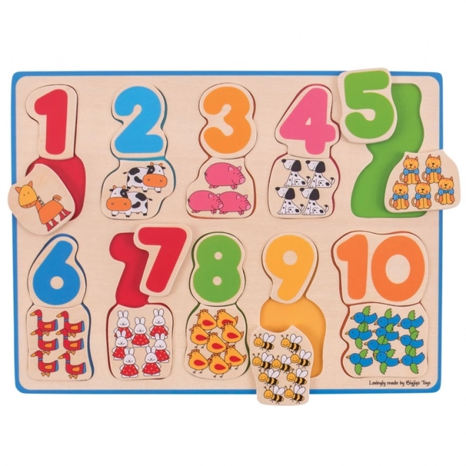 Bigjigs Toys Zählpuzzle