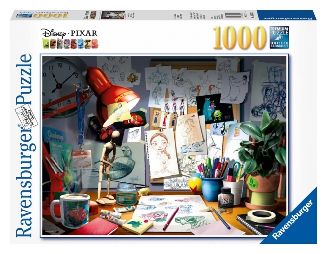 Puzzle Disney Pixar Künstlerbüro 1000 Teile