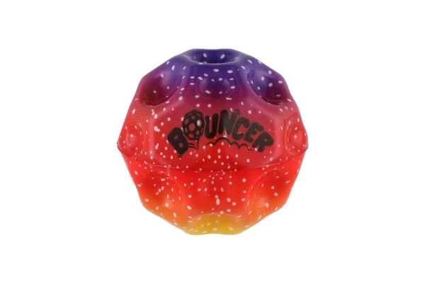 Extrem springender Regenbogenball aus Schaum