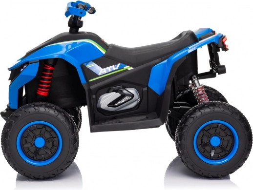 Schnelles Rad mit vier Rädern blau